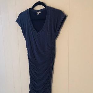 Splendid rouched super soft cap sleeve mini dress